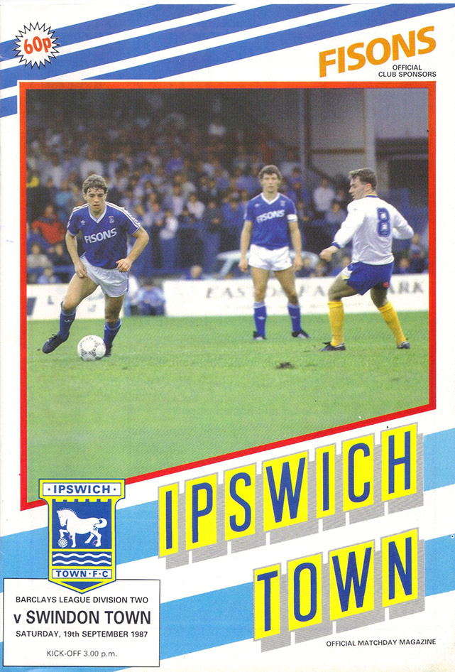<b>Saturday, September 19, 1987</b><br />vs. Ipswich Town (Away)